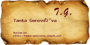 Tanka Genovéva névjegykártya